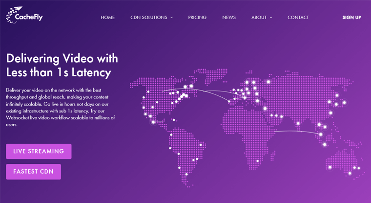 CacheFly - Servicii de top pentru a vă face site-ul rapid