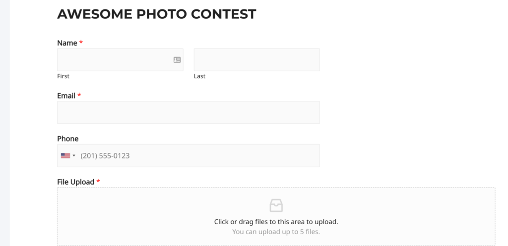 ファイルアップロードフォーム File upload form