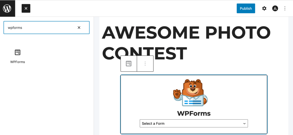 WordPressWebサイトにフォームを追加します Add form to your WordPress website