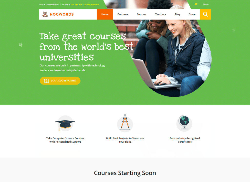 生词 |学校、大学和教育中心 WordPress 主题