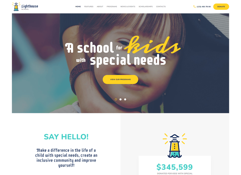 Mercusuar | Tema WordPress Sekolah untuk Anak Penyandang Disabilitas & Kebutuhan Khusus