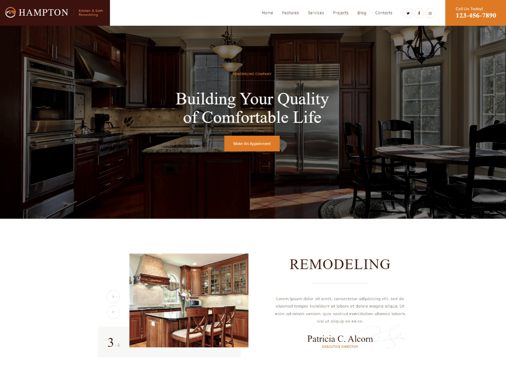 hampton | Tema de WordPress para diseño y renovación del hogar