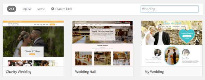 Motywy ślubne w WordPress Wedding themes in WordPress