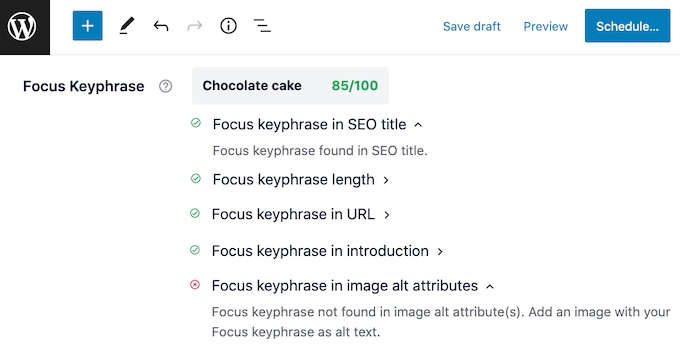 Realização de pesquisa de palavras-chave usando o plugin All in One SEO Performing keyword research using the All in One SEO plugin