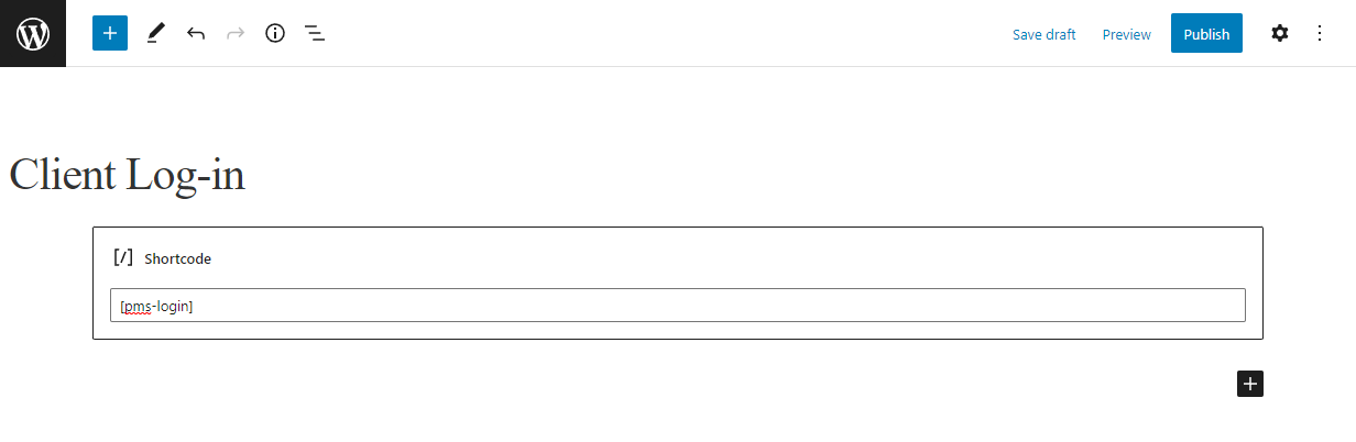 WordPress müşteri portalı giriş sayfası