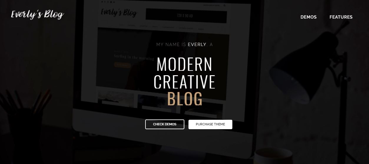 Everly galeria de arte tema wordpress