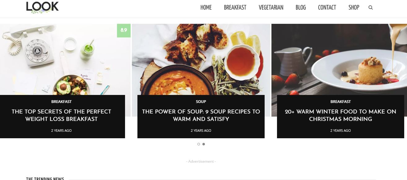 Look Revista de modă și frumusețe Tema WordPress