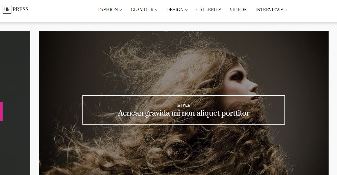 anulați apăsarea Tema WordPress Fashion