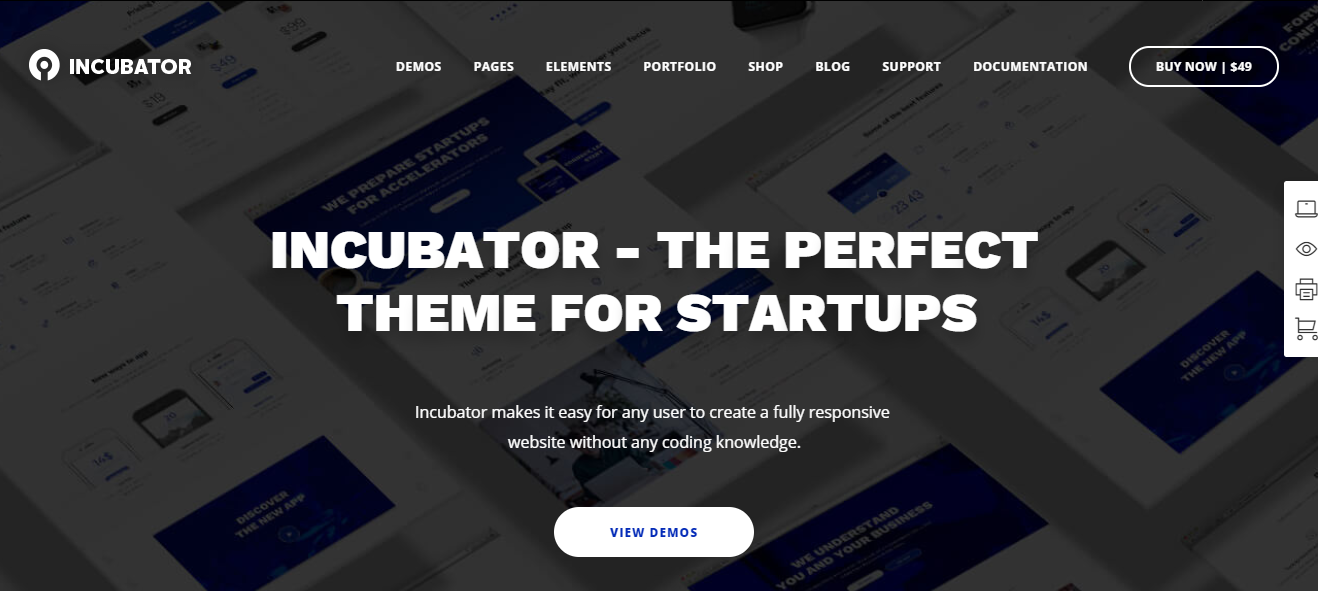 Tema wordpress da incubadora para sites de eventos