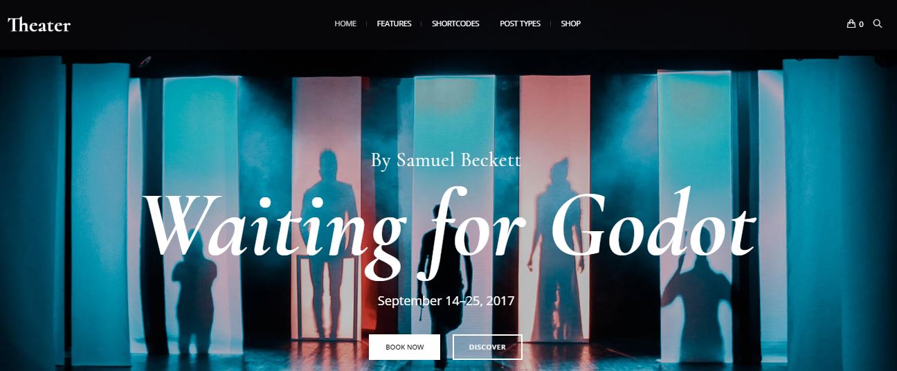 Tema de evento de teatro WordPress