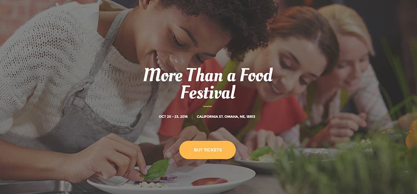 Tema WordPress VegaDays Eco Event