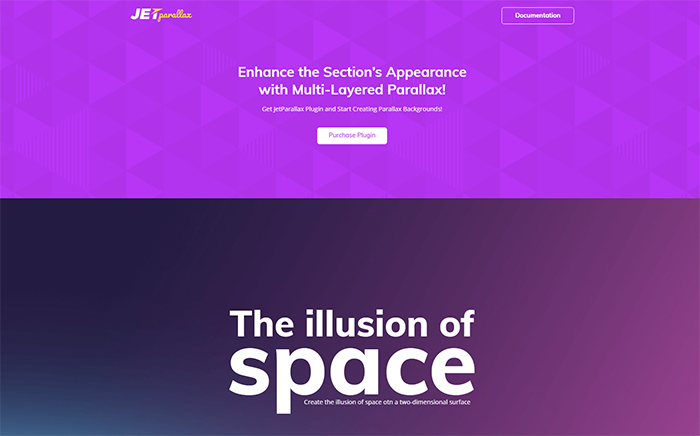JetParallax Addon สำหรับปลั๊กอิน WordPress Elementor Page Builder