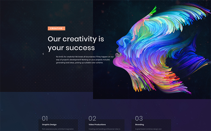 เทมเพลตองค์ประกอบการออกแบบ Graffis WordPress