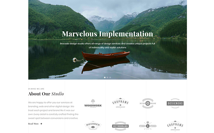 เทมเพลตองค์ประกอบ Imagix Portfolio Pro