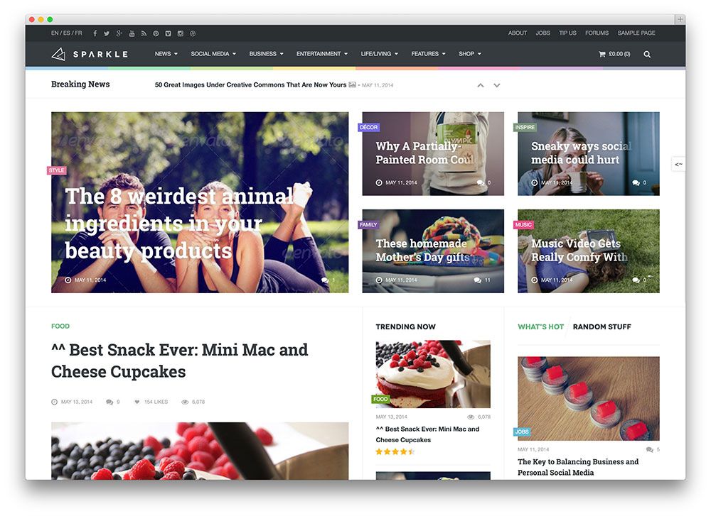 musujący motyw wordpress woocommerce
