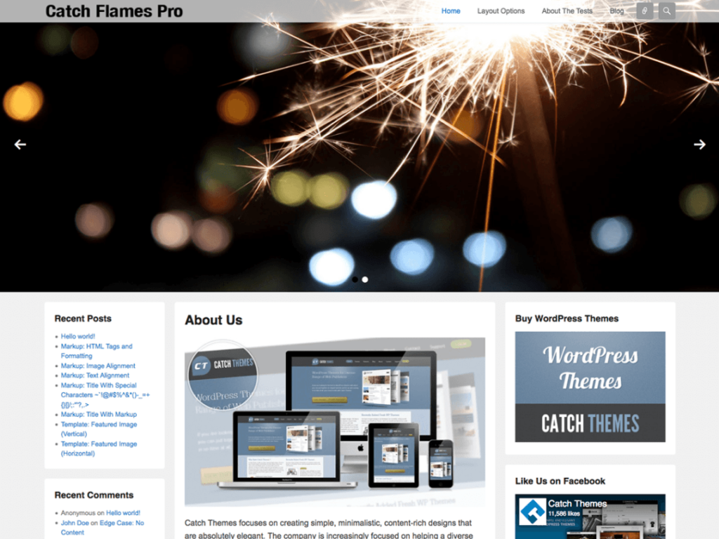 Motyw Wordpress Catch Flames Woocommerce