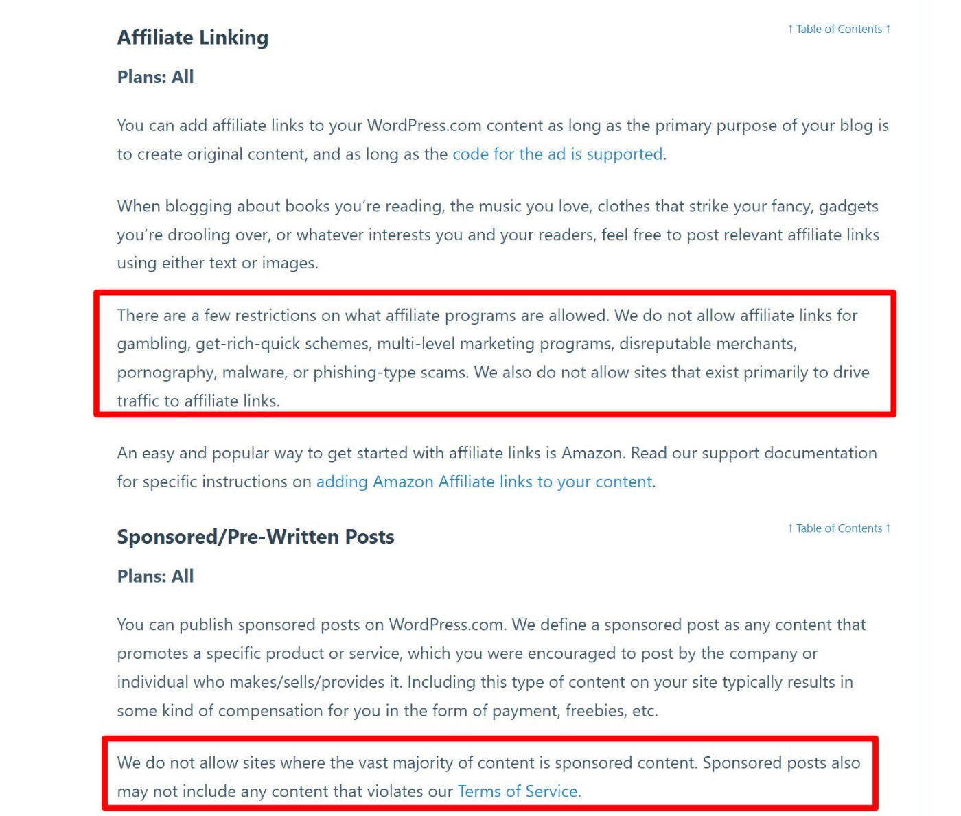 WordPress.com 获利 规则