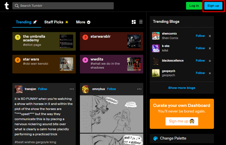 زر Tumblr-Click-On-Sign-Up-Up