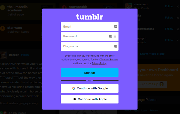 Tumblr-Fill-the-personal-Details