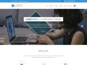 Tema de negócios Corpora WordPress