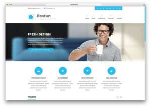 Tema Bostan WordPress para negócios