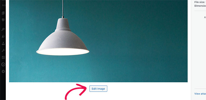 แก้ไขรูปภาพใน WordPress Edit image in WordPress