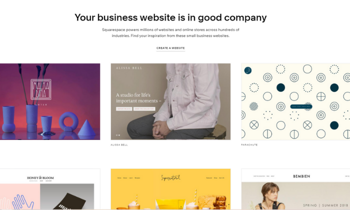 最佳電子商務平台的 Squarespace 示例