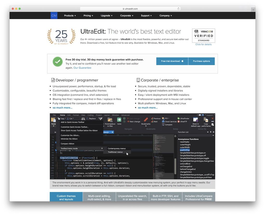 Ultraedit-Texteditor für HTML5-Entwickler