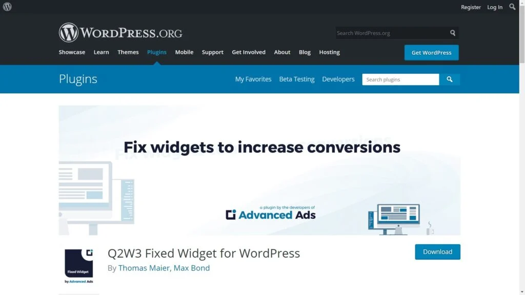Fixed Widget
