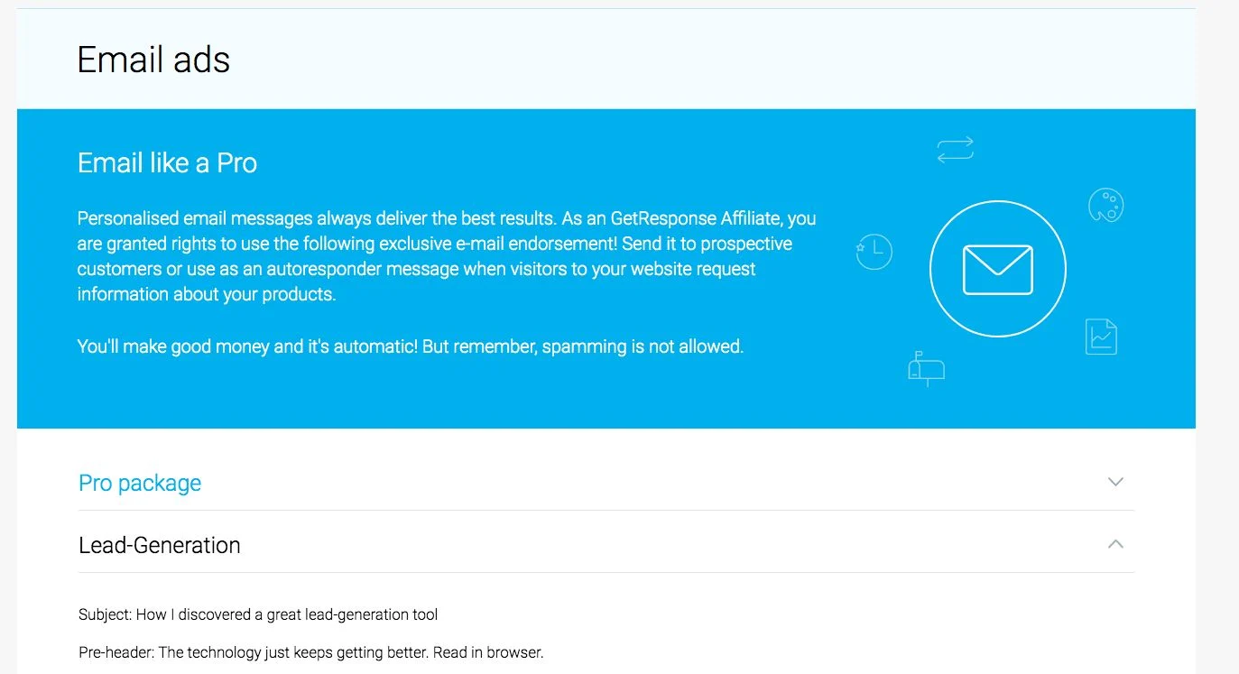 通过 WordPress 网站获利的 10 大最佳联属网络营销计划 7 GetResponse Email Templates - Top 10 Best Affiliate Programs To Monetize Your WordPress Website - Best Affiliate Programs