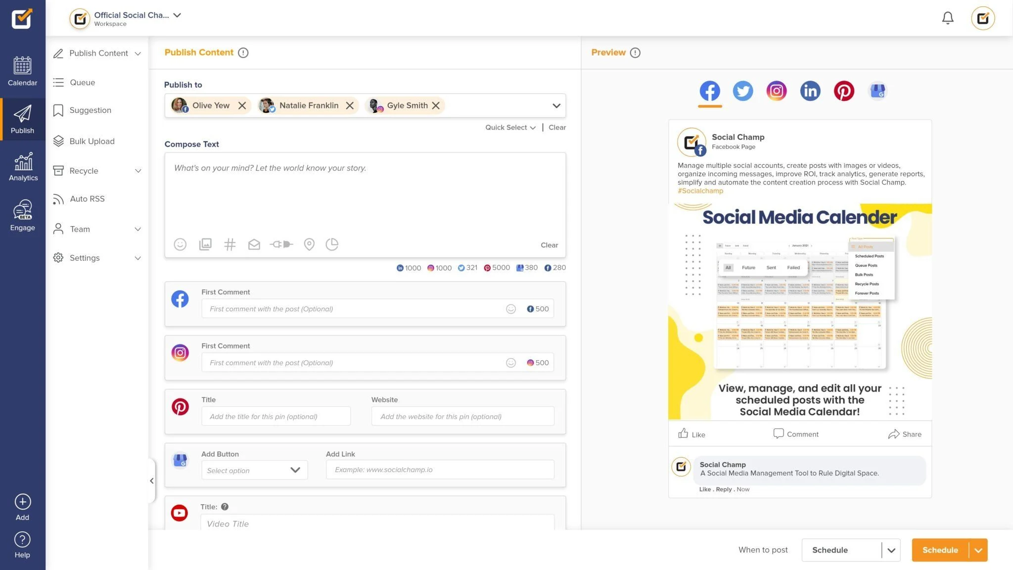 通过 WordPress 网站获利的 10 大最佳联盟计划 14 Social Champ Affiliate Program