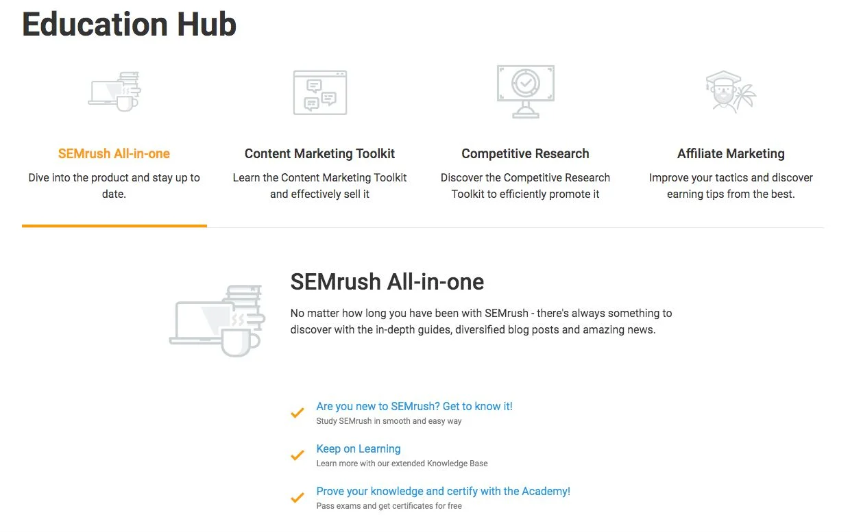 通过 WordPress 网站获利的 10 大最佳联盟计划 5 Semrush Education Hub