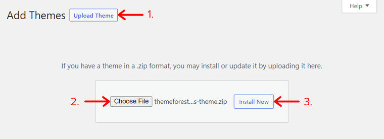 uDesignテーマをアップロードしてインストールする