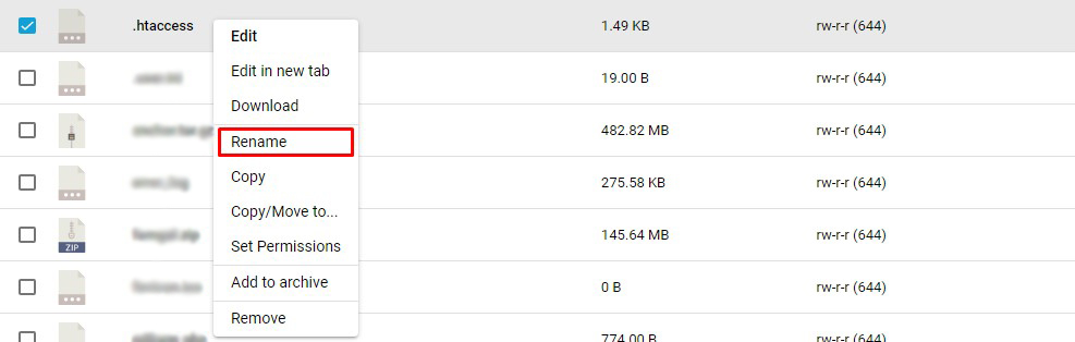 htaccess