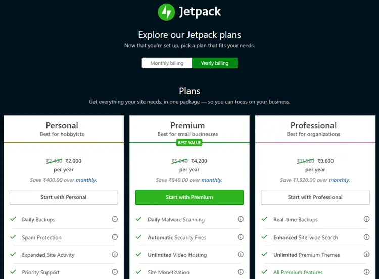 Piani Jetpack