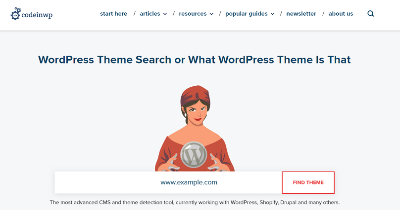 Detektor Tema WordPress Codeinwp