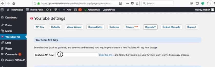 Klucz API YouTube