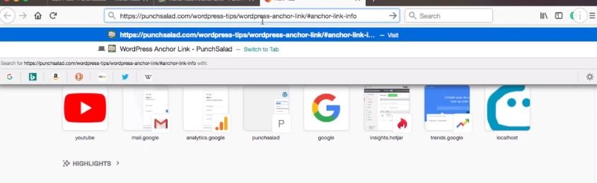 koniec adresu URL