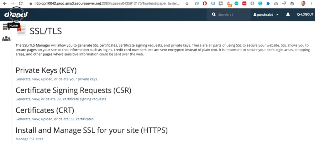cPanel logosuna tıklayın