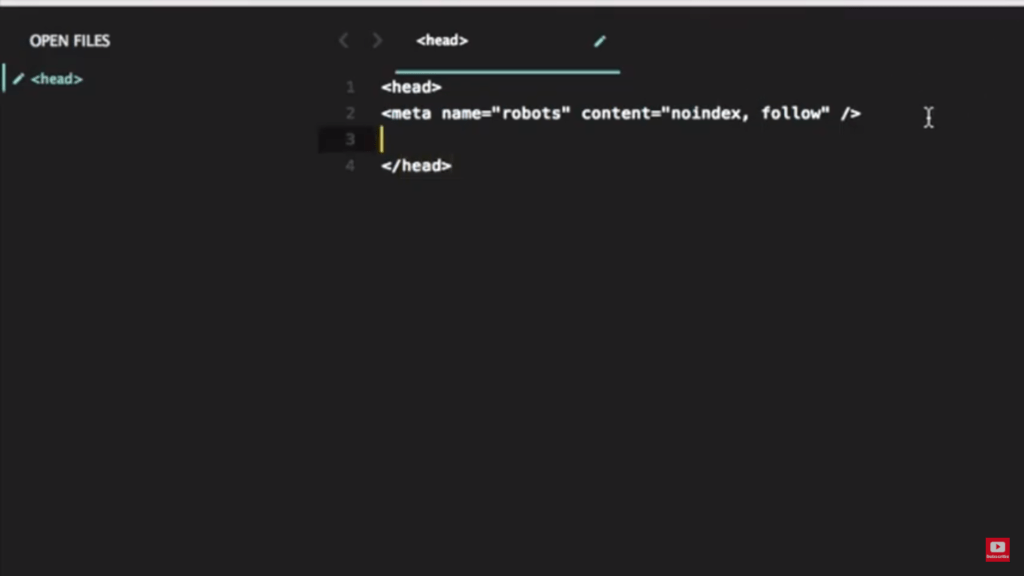 Meta-Tag-Code im Code-Editor