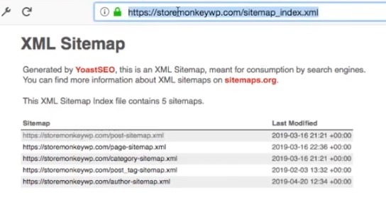 XMLサイトマップWordPressWebサイトの作成、ステップ6