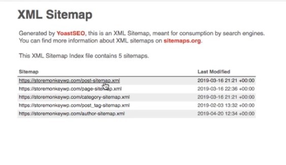 XMLサイトマップWordPressWebサイトの作成、ステップ4