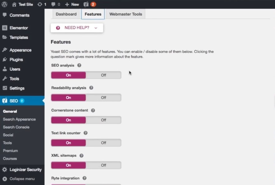 XMLサイトマップWordPressWebサイトの作成、ステップ2