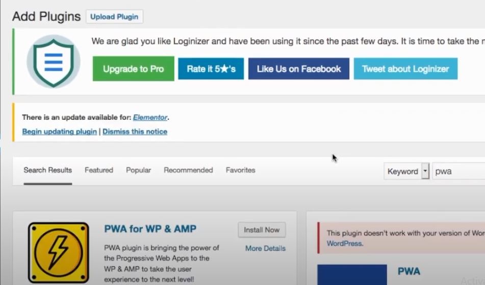 Installieren des WordPress PWA-Plugins – Bild 2