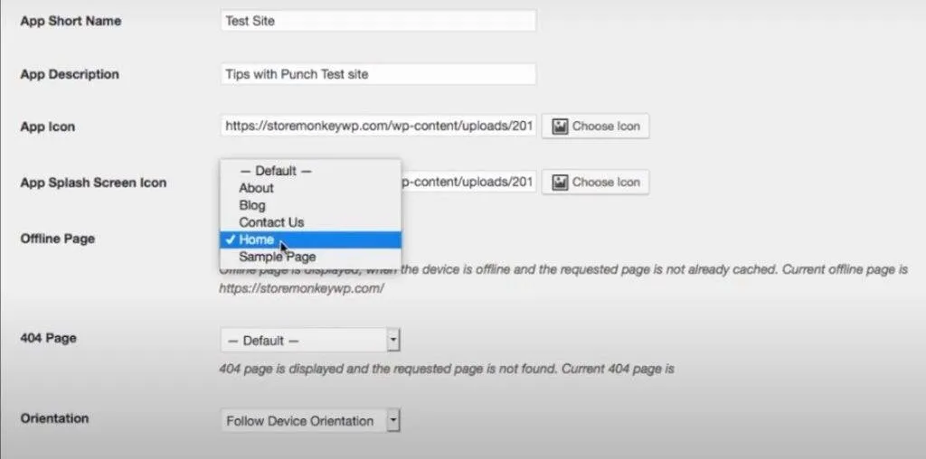 Einrichten der PWA WordPress App - Bild 2