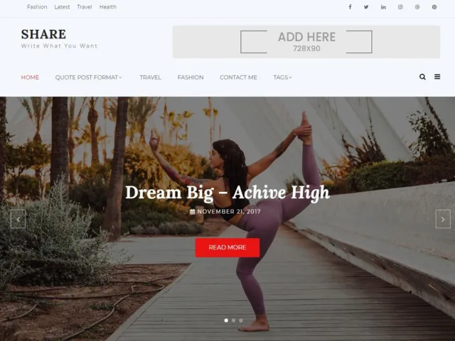 Shree wordpress tema del blog