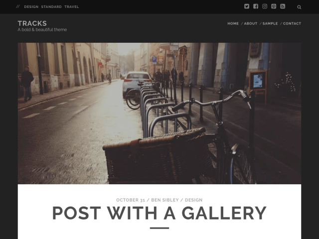 Seguimiento del tema de wordpress para blogs.