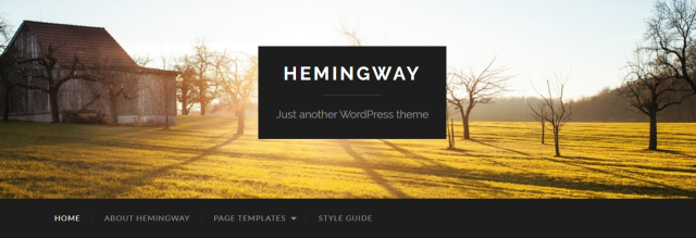 tema wordpress hemingway