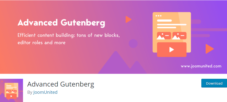 Complemento avanzado de Gutenberg