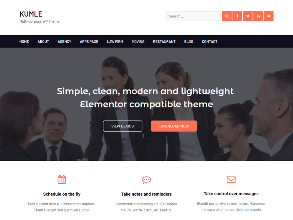 Tema wordpress di Kumle pro